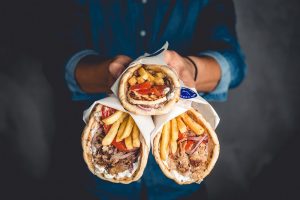 Budapest 5 kerület Blue Agori Bazilika Greek Street Food Bar